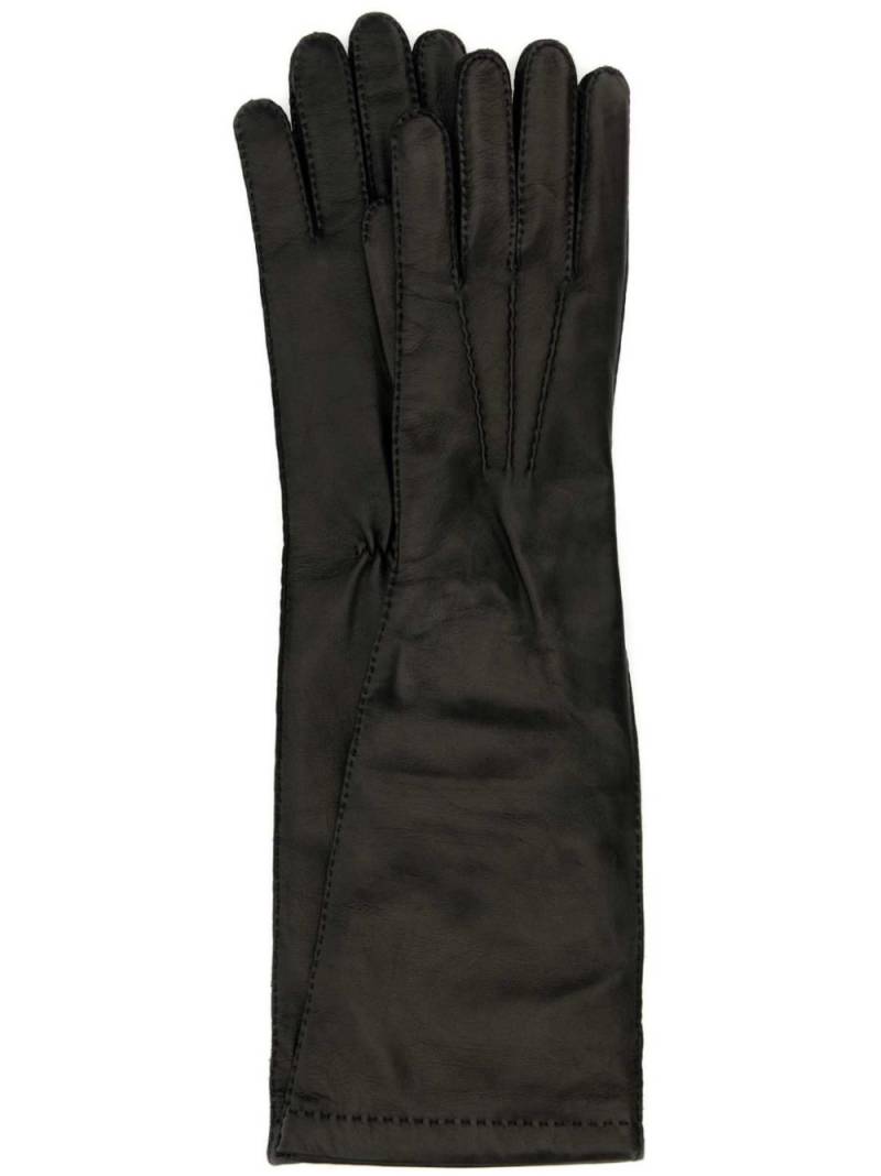 Miu Miu nappa leather gloves - Black von Miu Miu