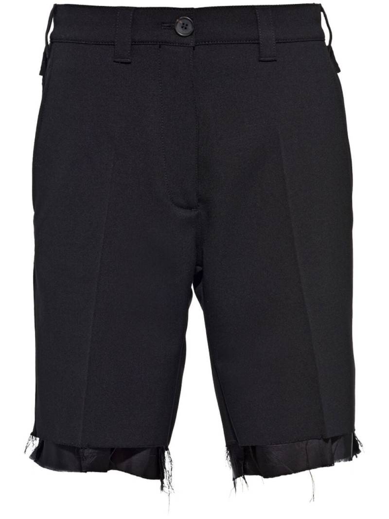 Miu Miu raw-hem Bermuda shorts - Black von Miu Miu