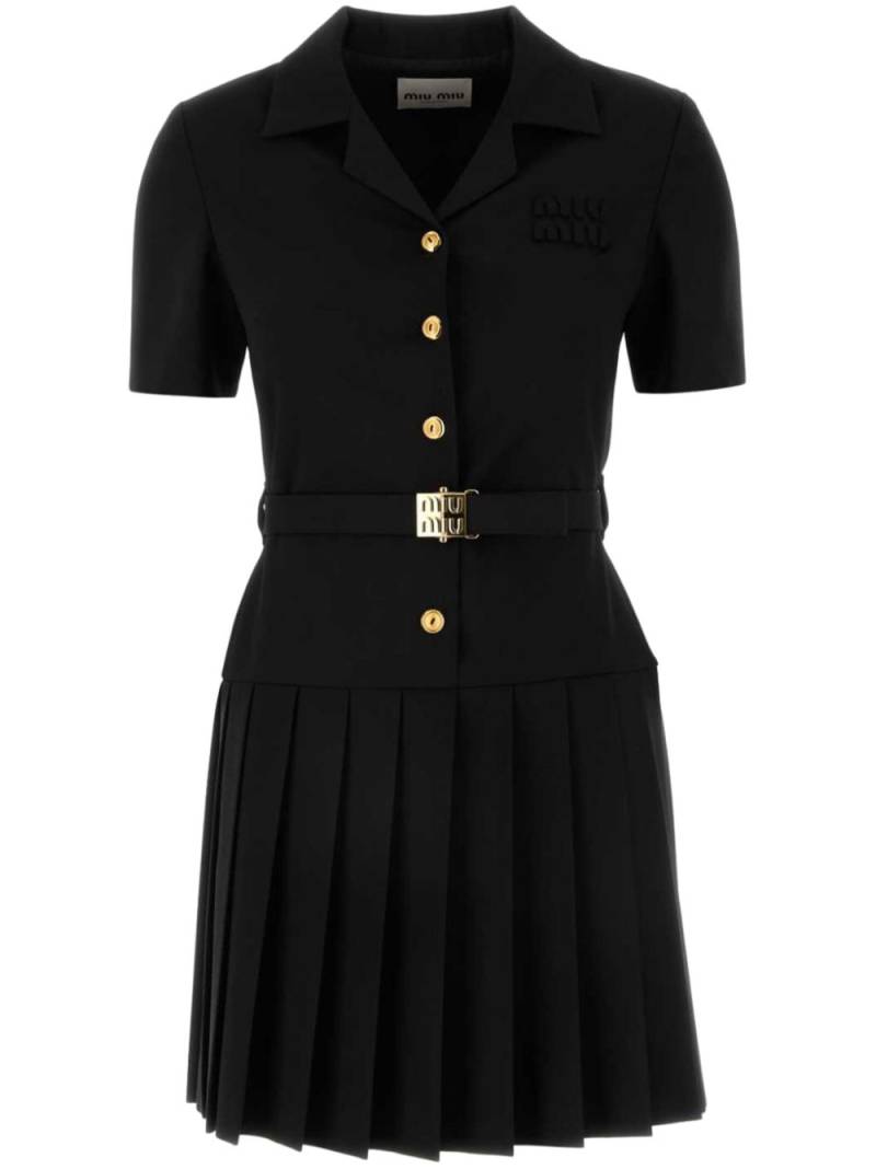 Miu Miu stretch-wool dress - Black von Miu Miu