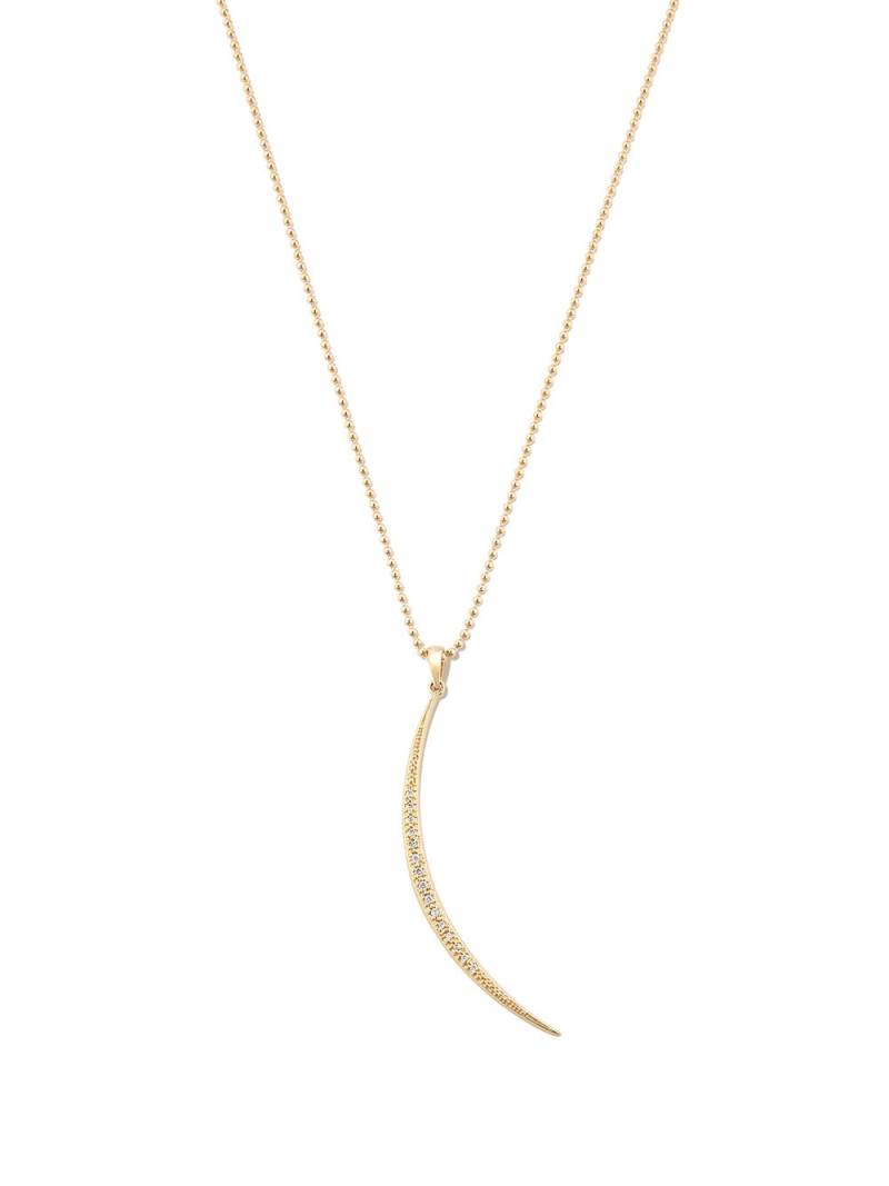 Mizuki 14kt gold diamond and pearl pendant necklace von Mizuki