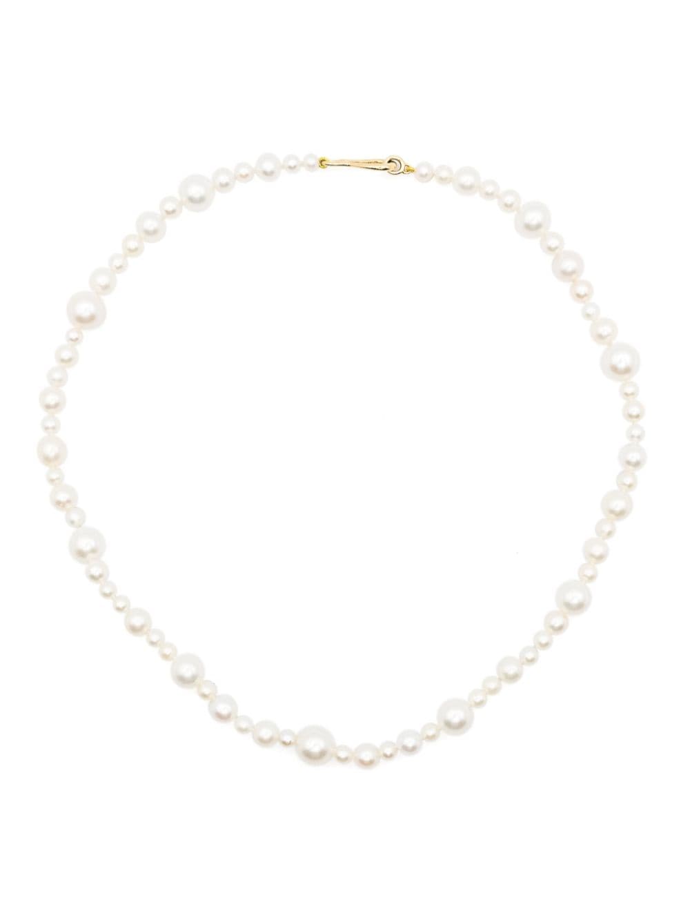 Mizuki 14kt yellow gold Bubble Pearl necklace von Mizuki