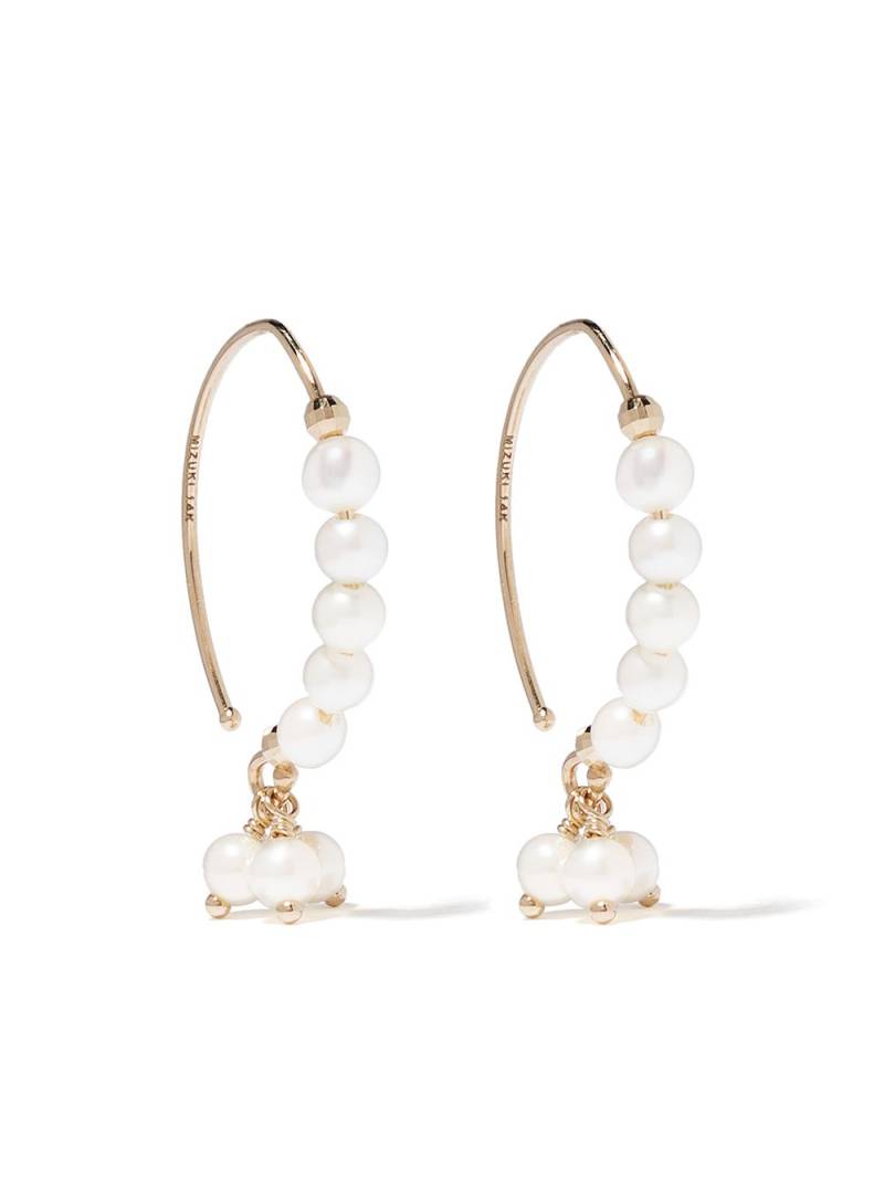 Mizuki 14kt yellow gold Sea of Beauty hook pearl earrings von Mizuki