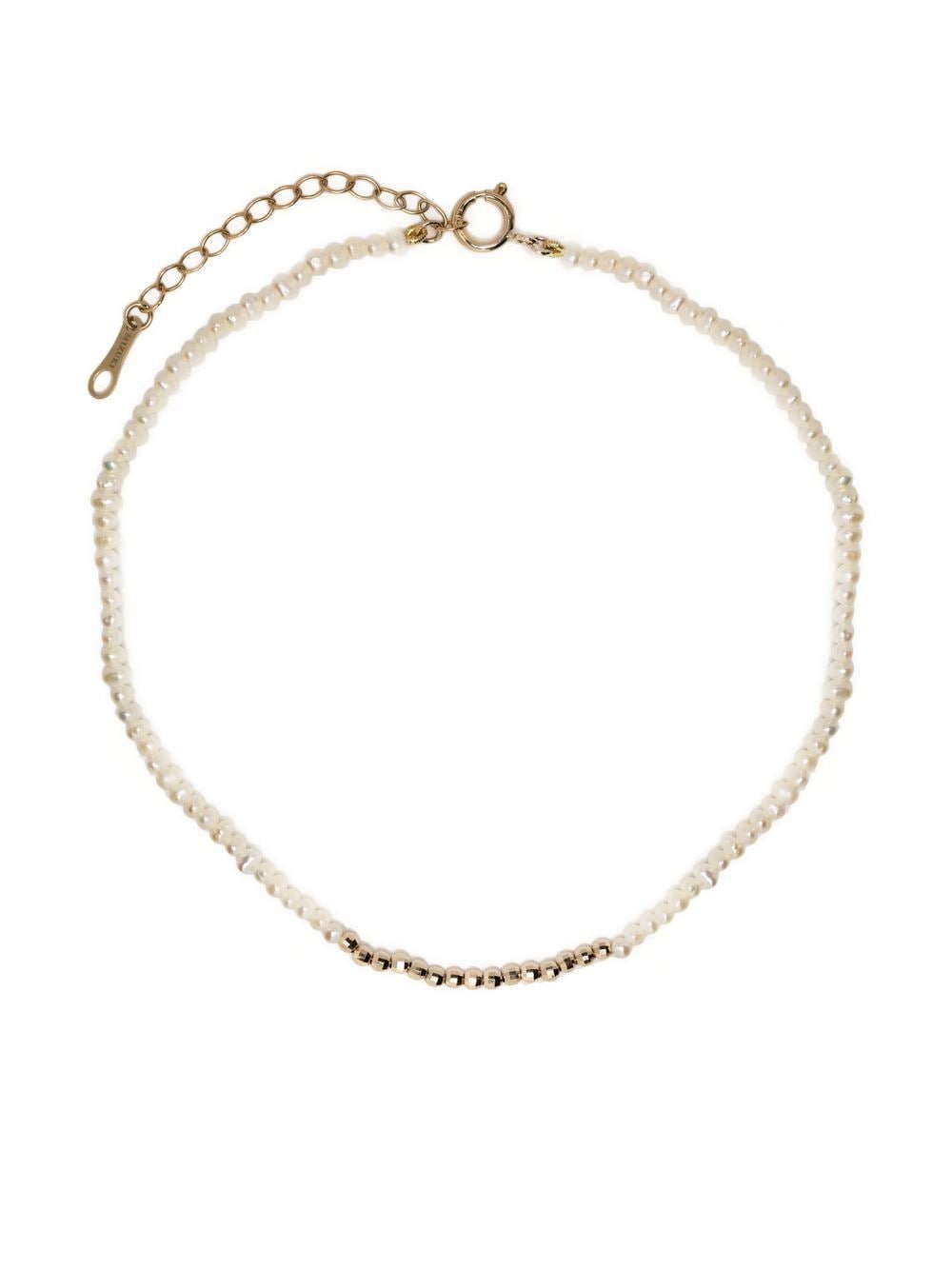 Mizuki 14kt yellow gold pearl anklet von Mizuki