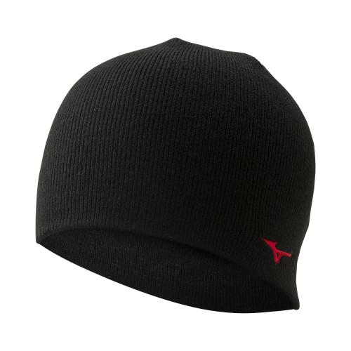 Mizuno Sport BT Knit Cap - Black/Red (Grösse: one size) von Mizuno Sport