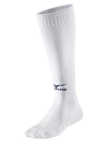 Mizuno Sport Comfort Volley Socks Long - White/Navy (Grösse: S) von Mizuno Sport