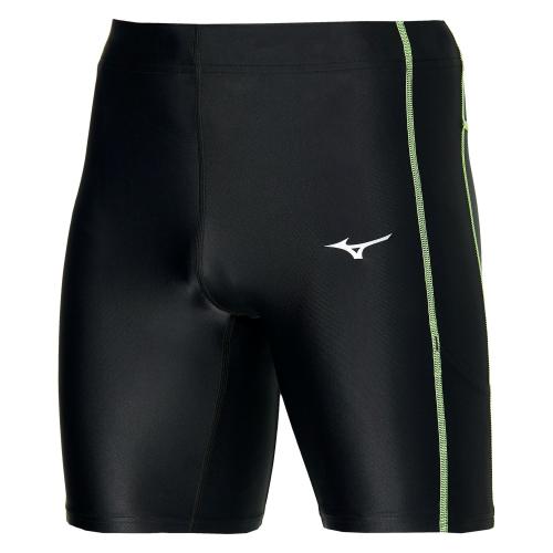 Mizuno Sport Core Mid Tight M - Black/Neolime (Grösse: S) von Mizuno Sport