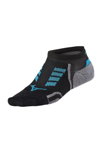 Mizuno Sport DryLite Race Low Socks Socks - Black/Turkish Til (Grösse: S) von Mizuno Sport