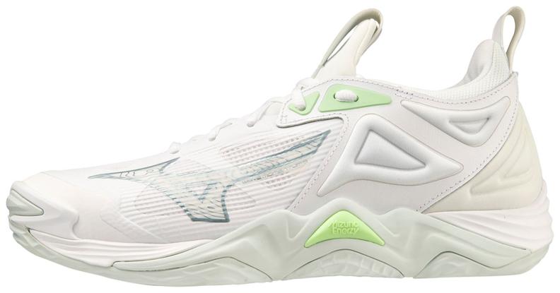 Mizuno Sport Volleyballschuh Wave Momentum 3 W Indoor Women - White/Glacial Ridge/Patina Green (Grösse: UK 7) von Mizuno Sport