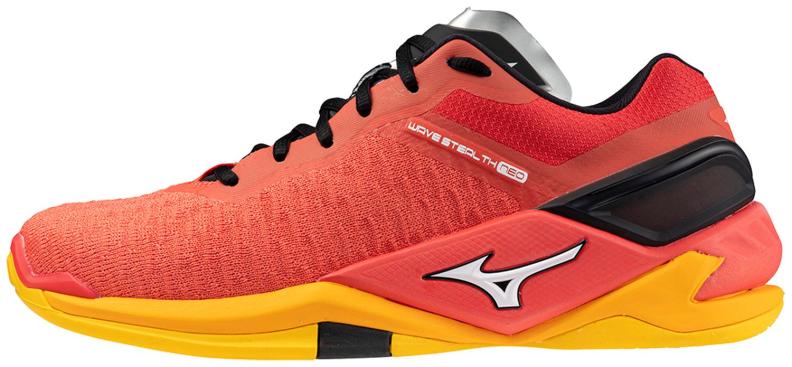 Mizuno Sport Handballschuh Wave Stealth Neo M/UX Indoor Men - Radiant Red/White/Carrot Curl (Grösse: UK 11) von Mizuno Sport