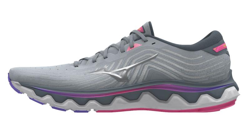 Mizuno Sport Laufschuh Wave Horizon 6 W Support Women - Pearl Blue/Silver/High-Vis Pink (Grösse: UK 6) von Mizuno Sport