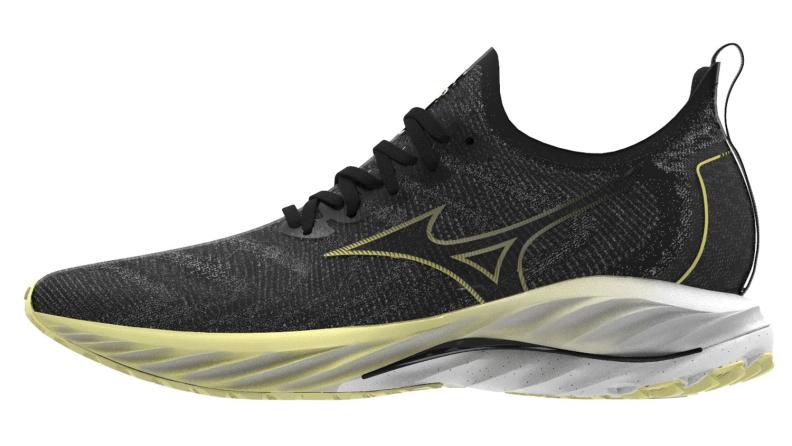 Mizuno Sport Laufschuh Wave Neo Wind M Neutral Men - Undyed Black/Luminous (Grösse: UK 10) von Mizuno Sport