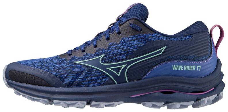 Mizuno Sport Laufschuh Wave Rider TT W All Terrain Women - Blue Depths/Beveled Glass/Vivid Orchid (Grösse: UK 4.5) von Mizuno Sport