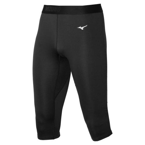 Mizuno Sport Mid Weight 3/4 Tight M - Black/Black (Grösse: M) von Mizuno Sport