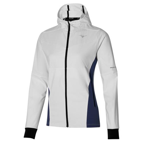 Mizuno Sport Mizuno HeatCharge BT Jacket W - Snow White/Nightshadow Blue (Grösse: L) von Mizuno Sport