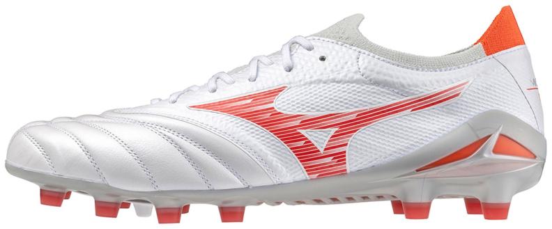 Mizuno Sport Morelia Neo IV Beta Elite MD Football Footwear - White/Radiant Red/ Hot Coral (Grösse: UK 6.5) von Mizuno Sport