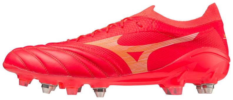 Mizuno Sport Morelia Neo IV Beta Elite MIX Football Footwear - Fiery Coral 2/White/Bolt 2 (Grösse: UK 7.5) von Mizuno Sport