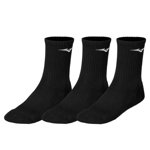 Mizuno Sport Training 3 P Socks 3 Pack - Black/Black/Black (Grösse: M) von Mizuno Sport