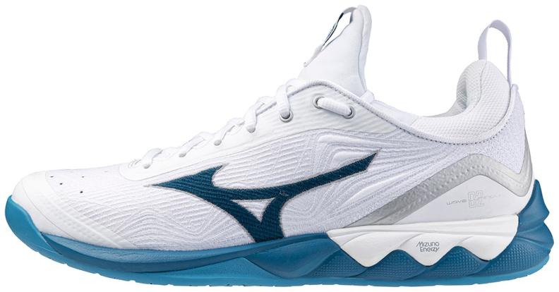 Mizuno Sport Volleyballschuh Wave Luminous 2 M Indoor Men - White/Sailor Blue/Silver (Grösse: UK 10) von Mizuno Sport