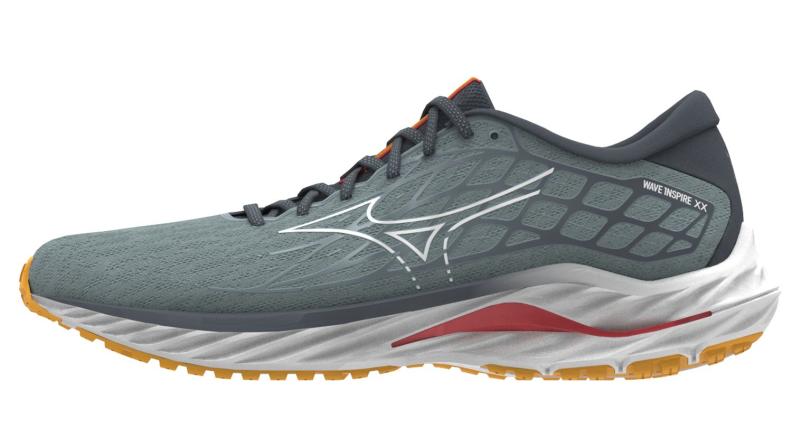 Mizuno Sport Wave Inspire 20 M Support Men - Abyss/White/Citrus (Grösse: UK 10) von Mizuno Sport