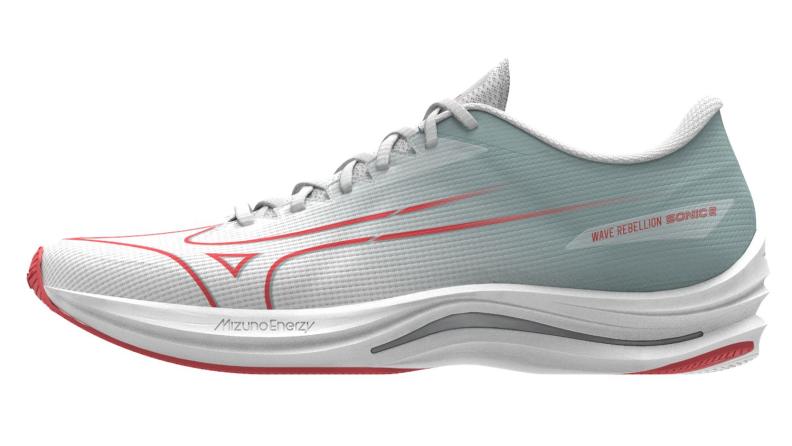 Mizuno Sport Wave Rebellion Sonic 2 W Support Women - White/Cayenne/Gray Mist (Grösse: UK 4.5) von Mizuno Sport