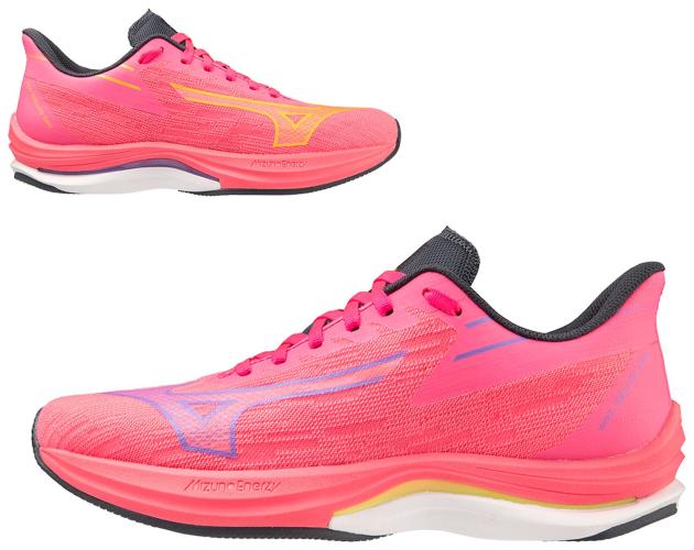 Mizuno Sport Wave Rebellion Sonic W Support Women - High-Vis Pink/Ombre Blue/Purple Punch (Grösse: UK 6) von Mizuno Sport