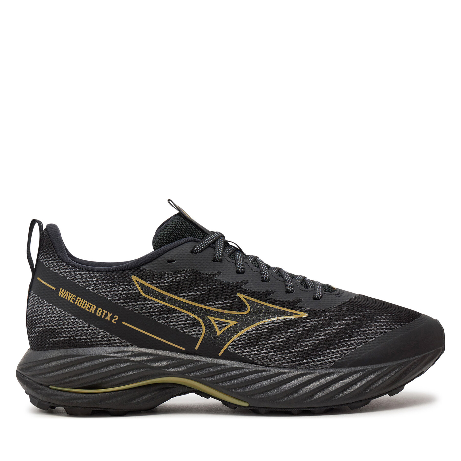 Laufschuhe Mizuno Wave Rider Gtx GORE-TEX 2 J1GC2479 Schwarz von Mizuno