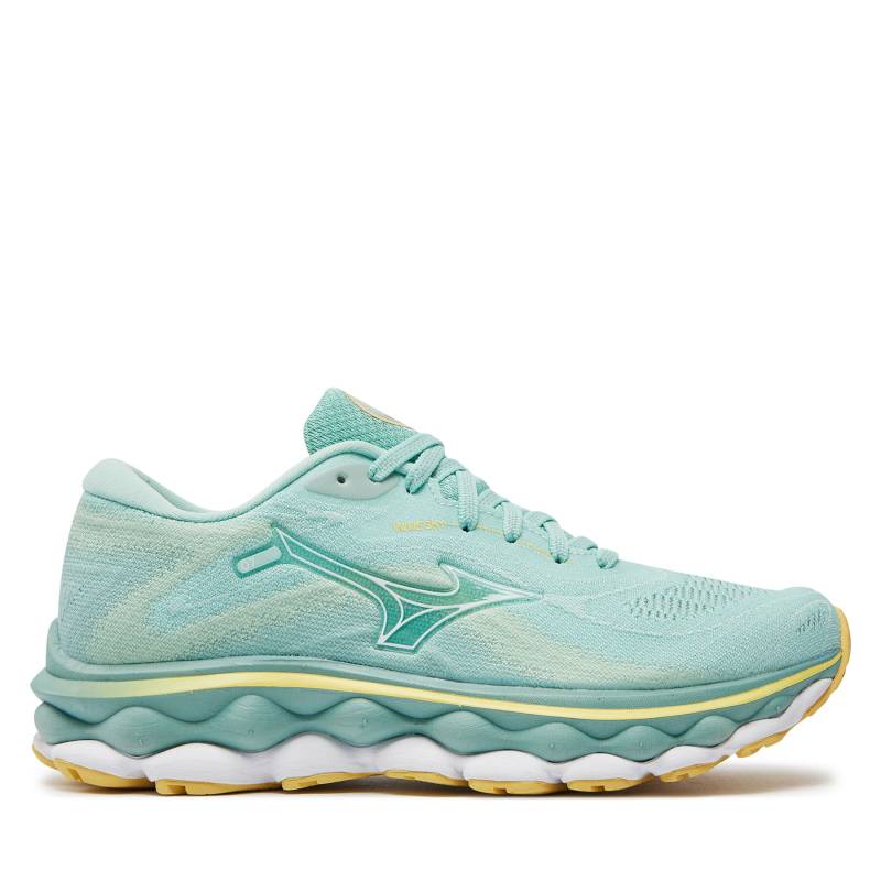 Laufschuhe Mizuno Wave Sky 7 J1GD2302 Türkisfarben von Mizuno