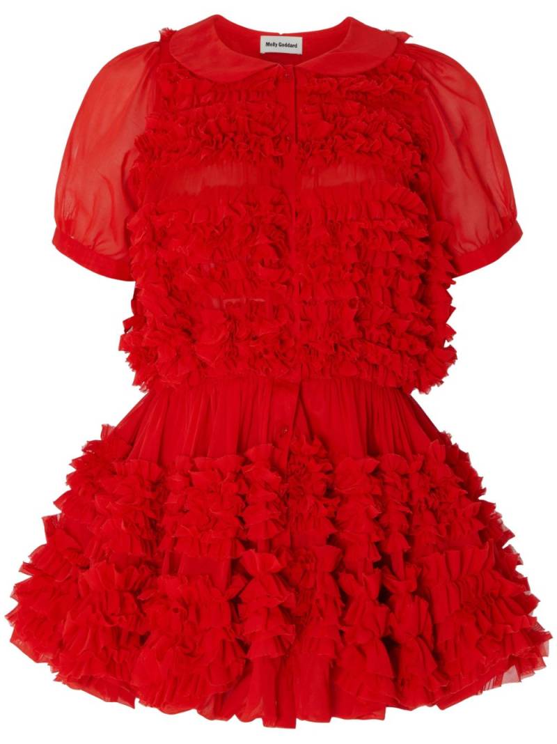 Molly Goddard Cadence gathered ruffled dress von Molly Goddard