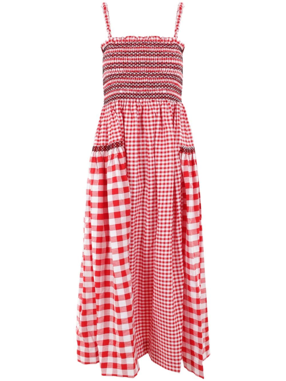 Molly Goddard Jacob midi dress - Red von Molly Goddard