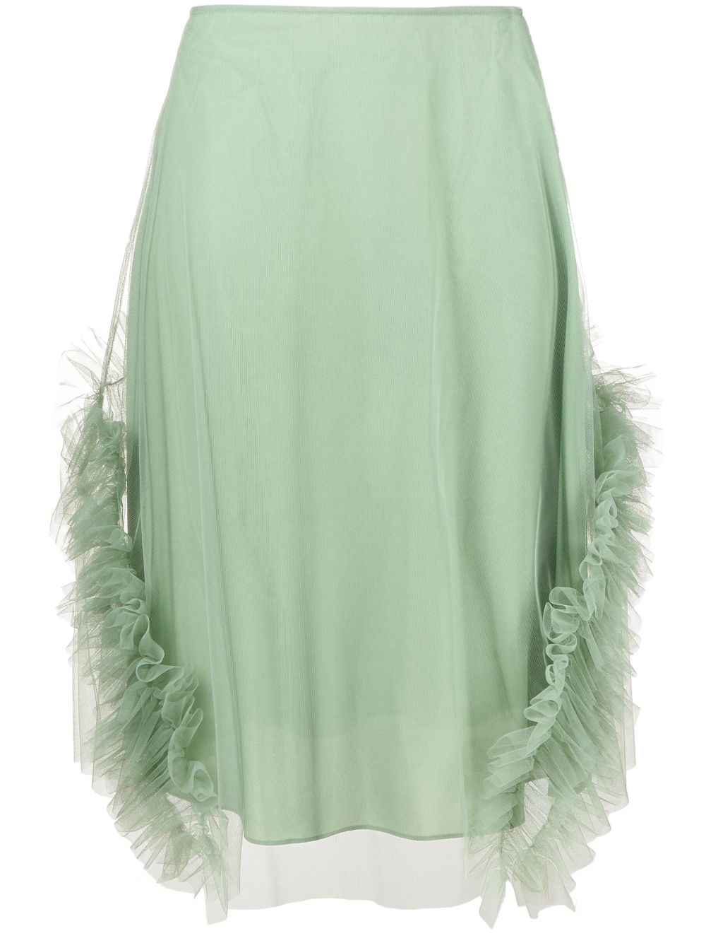 Molly Goddard Lionel ruffle-trim tulle skirt - Green von Molly Goddard