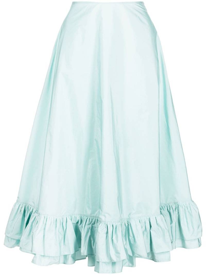 Molly Goddard Oswald high-waisted A-line skirt - Green von Molly Goddard