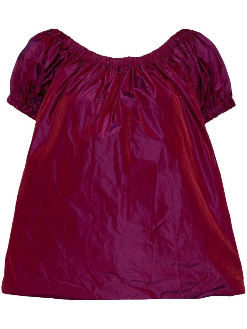 Molly Goddard babydoll taffeta blouse - Purple von Molly Goddard