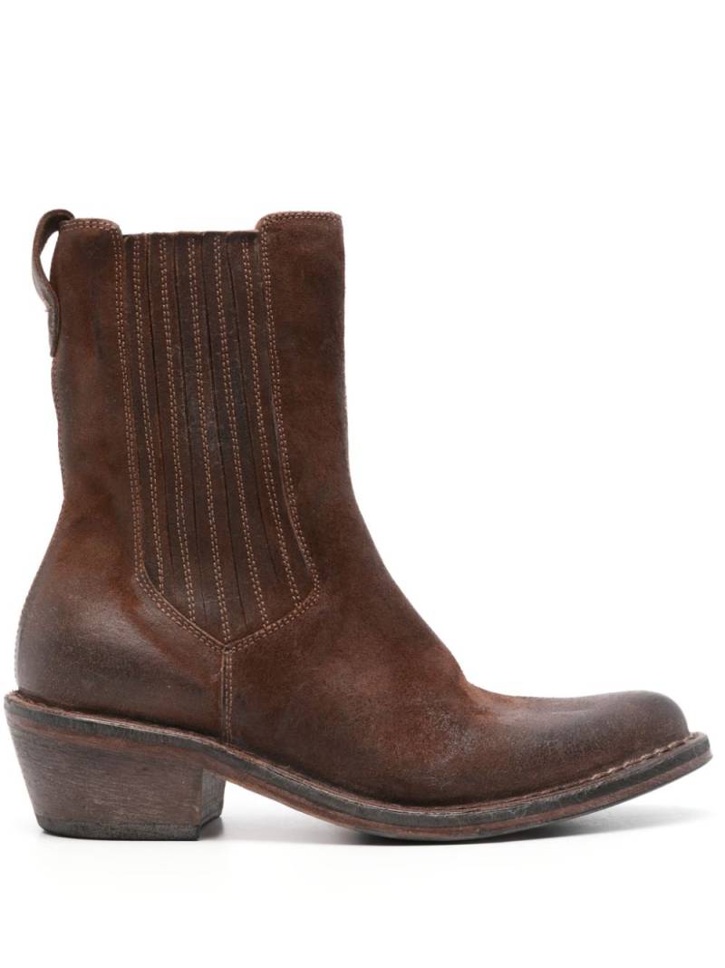 Moma 50mm burnished boots - Brown von Moma