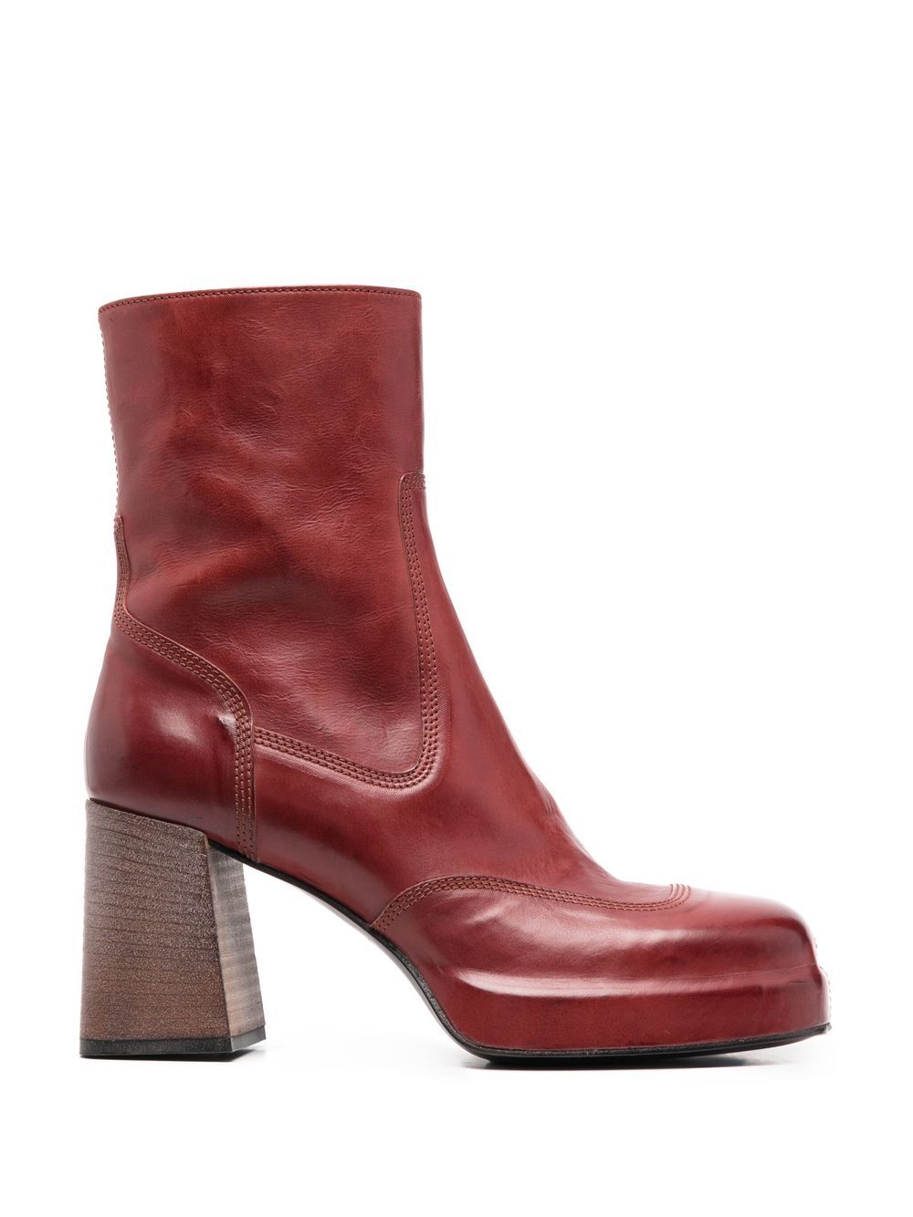 Moma 90mm leather boots - Red von Moma