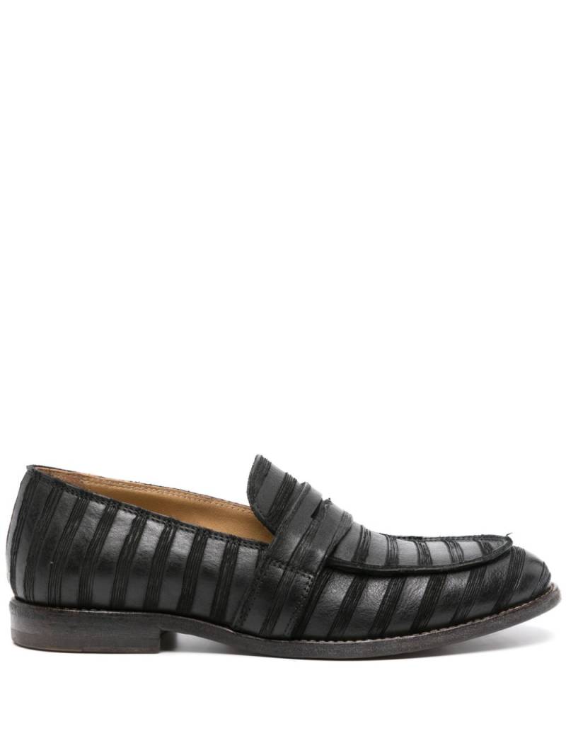 Moma Denver leather loafers - Black von Moma