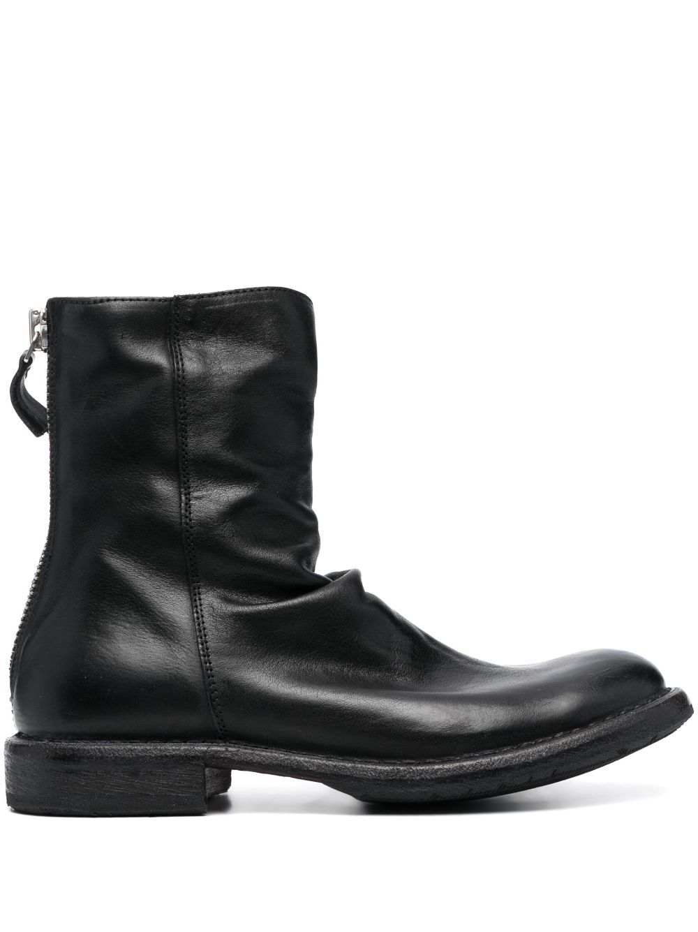 Moma Tronchetto leather ankle boots - Black von Moma