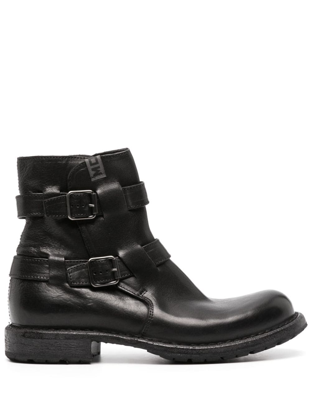 Moma buckle-fastening calf leather boots - Black von Moma