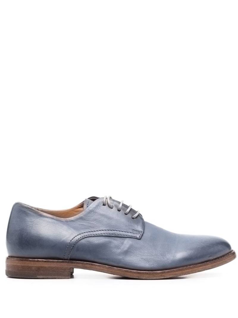 Moma faded leather brogues - Blue von Moma