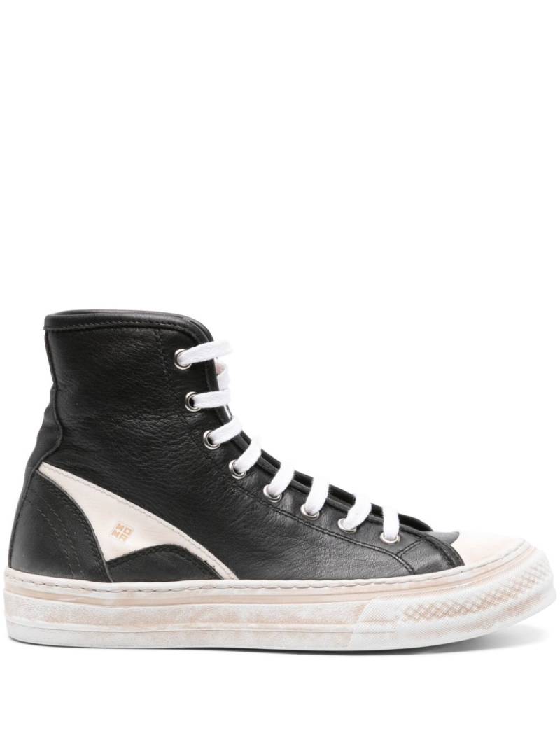 Moma high-top leather sneakers - Black von Moma