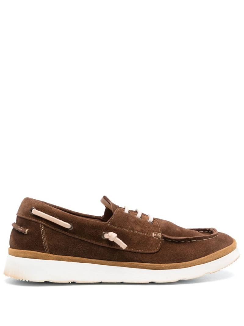 Moma lace-up boat shoes - Brown von Moma