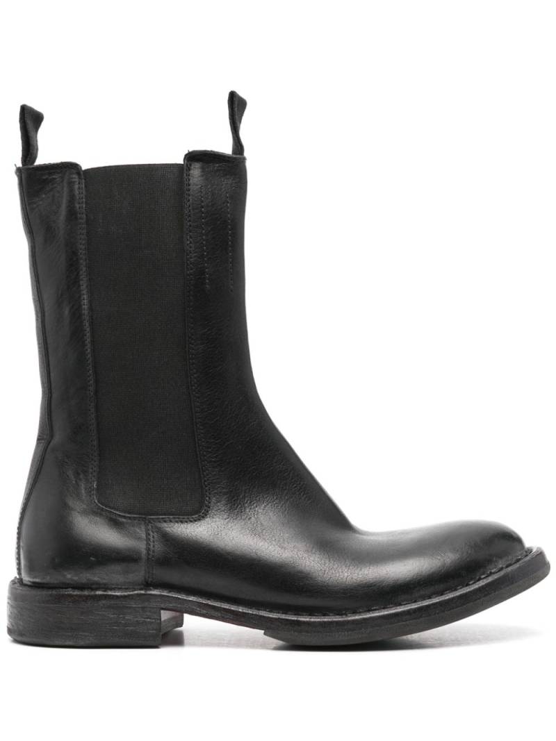 Moma leather boots - Black von Moma