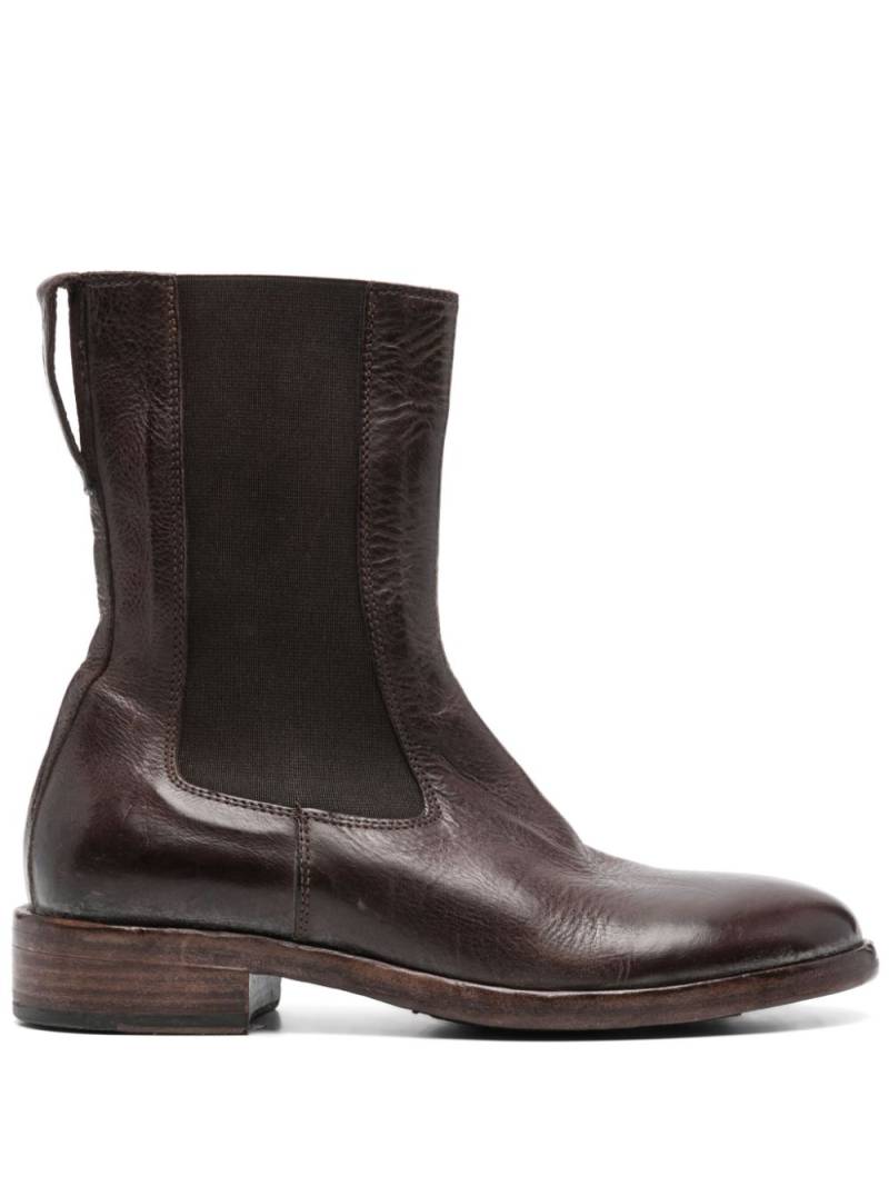 Moma leather boots - Brown von Moma