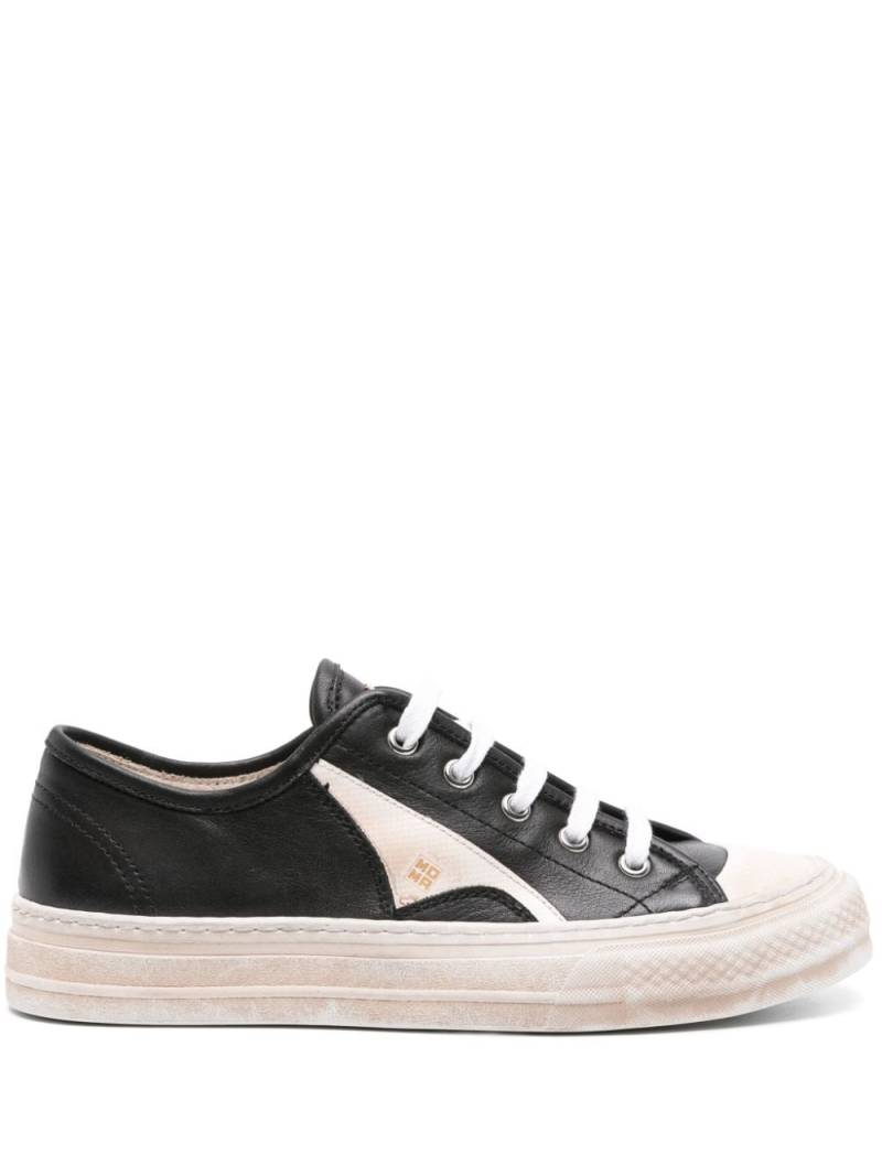 Moma panelled leather sneakers - Black von Moma