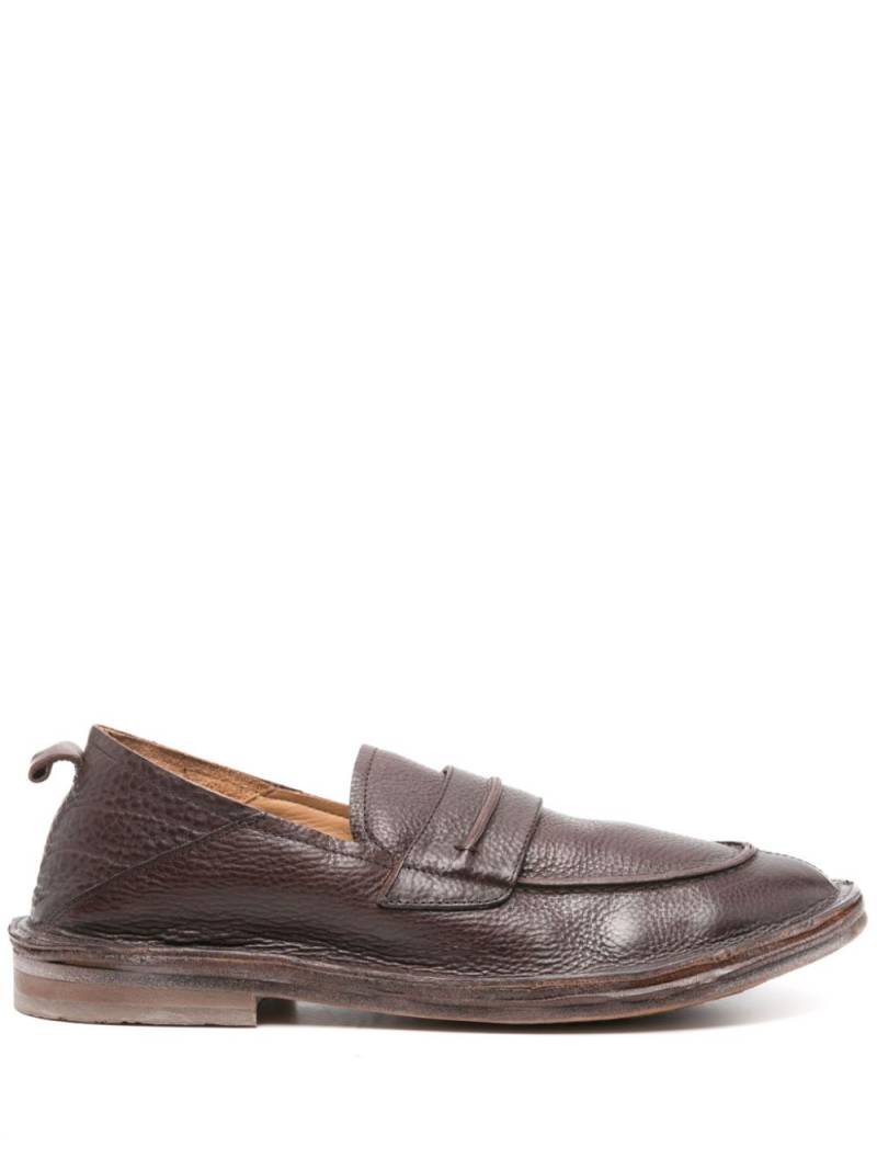 Moma penny-slot leather loafers - Brown von Moma