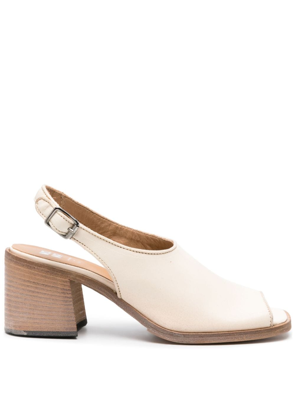 Moma square-toe slingback sandals - Neutrals von Moma