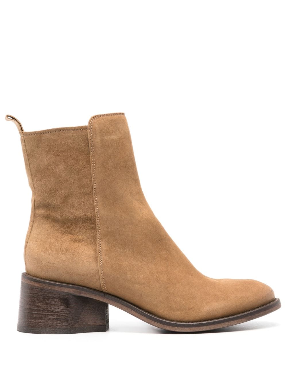 Moma suede leather ankle boots - Neutrals von Moma