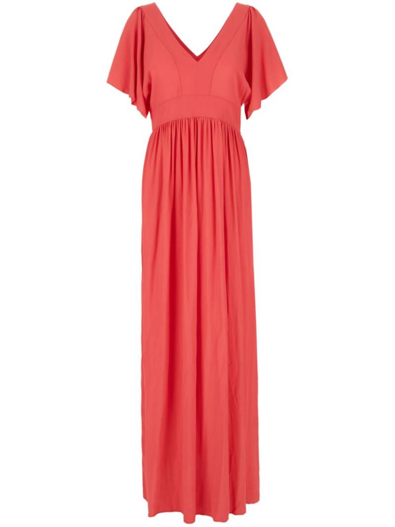 Momoni V-neck maxi dress - Pink von Momoni