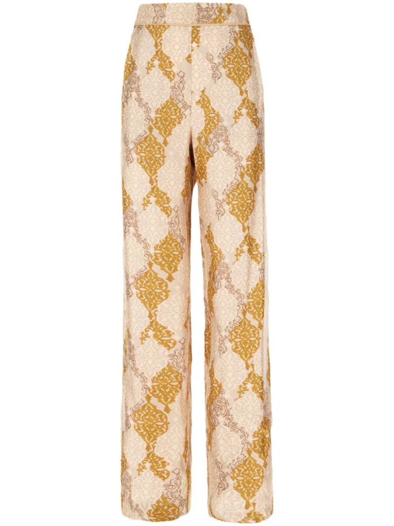 Momoni abstract-print trousers - Neutrals von Momoni