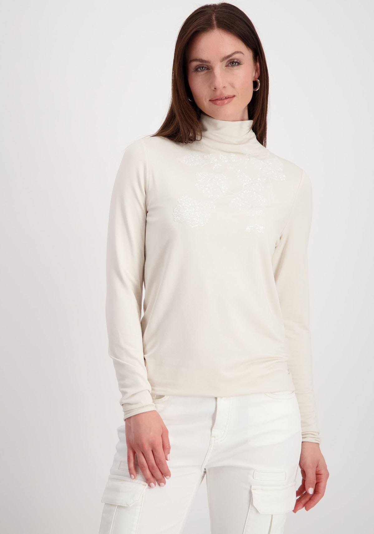 Monari Langarmshirt, mit Pailletten von Monari