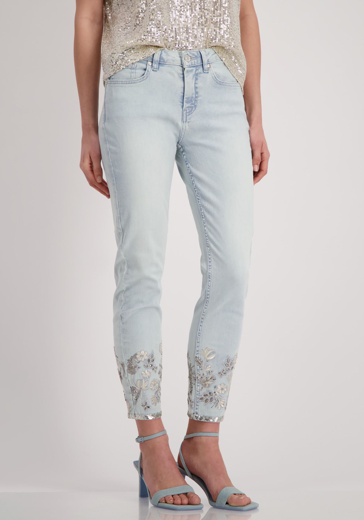 Monari Slim-fit-Jeans, mit Stickerei von Monari